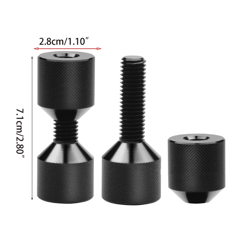 

1-1/8" Two Hole Pins Set Anodized Black Oxide Finish 2 Hole Flange Alignment Pin