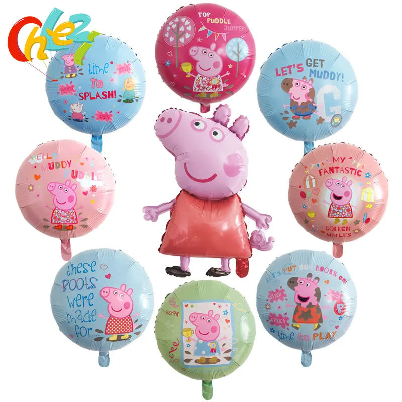 30 шт PEPPAPIG воздушные шары Джордж мальчик девочка день рождения украшение для дома PEPPAPIG Воздушный баллон гелия Рождество детский душ