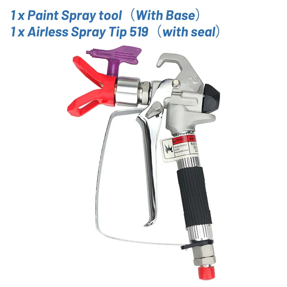 

Airless Spray Gun With 519 Nozzle Guard Paint Sprayers Accessories 3600PSI 24.8 MPa For Graco. TItan. Wagner Paint Sprayers