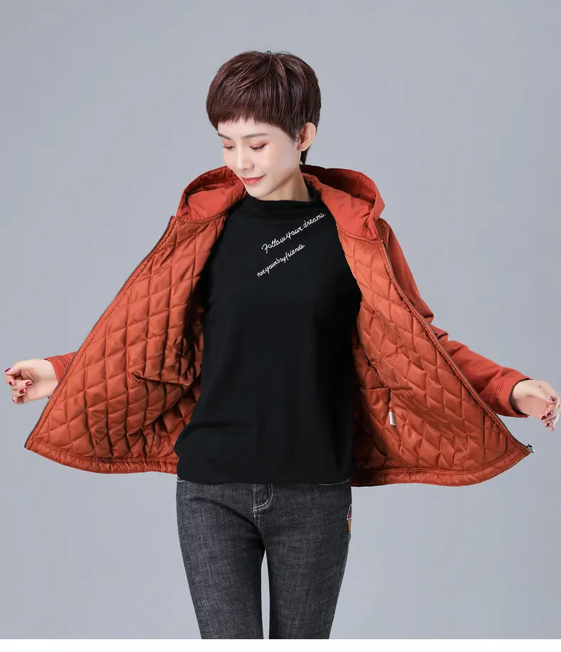 ветровки женские большой размер куртка зимняя короткая 100% хлопок черная кофта с