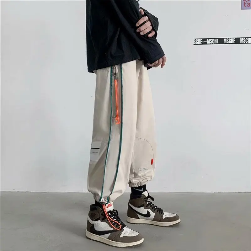 

New Harem Pants Art Casual Trousers Youth Loose Casual Korean Wild Trendy Male Nine-Point For Winter Autumn Large Size Men