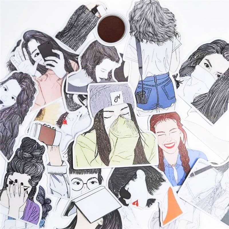 Милые модные ежедневные канцелярские принадлежности для девочек Стикеры