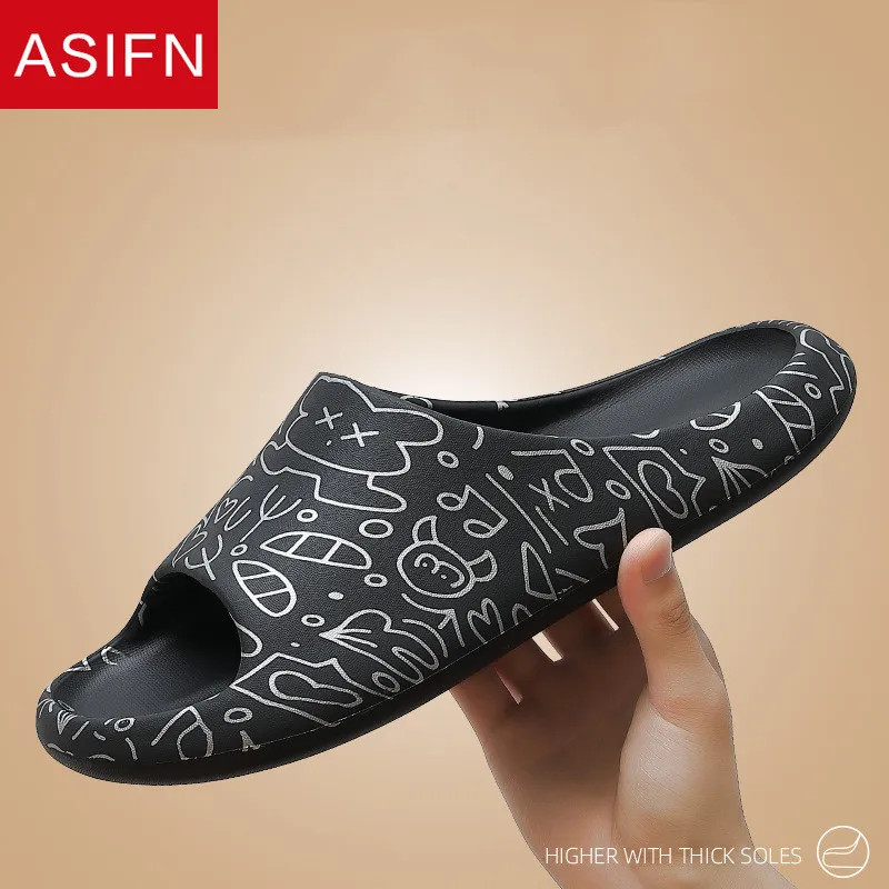 Шлепанцы ASIFN из ЭВА для мужчин и женщин мягкие сандалии на толстой подошве