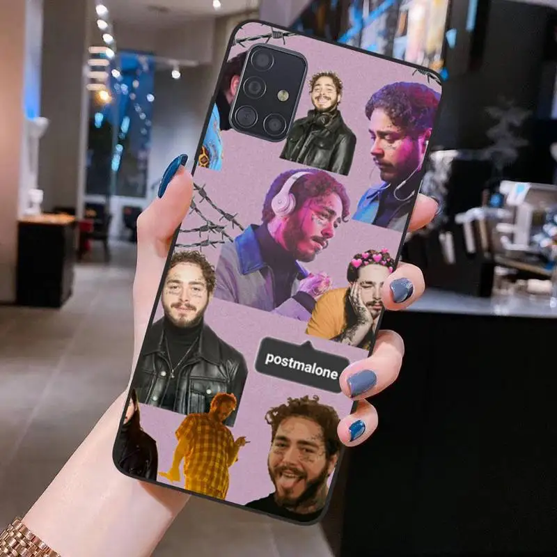 HUAGETOP Post Malone мягкий чехол для телефона на заказ Samsung S20 plus Ultra S6 S7 edge S8 S9 S10 5G lite 2020 |