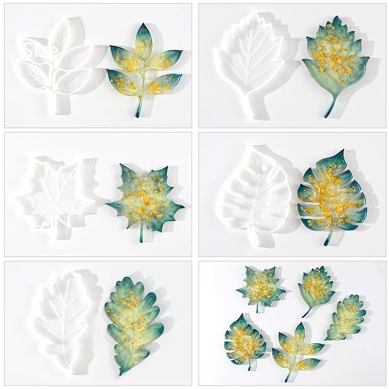 

DIY Coaster Silicone Mold, Irregular Leaf Coaster Resin Mold, Home Decor Casting Mold Crafts,Cup Mat Mold