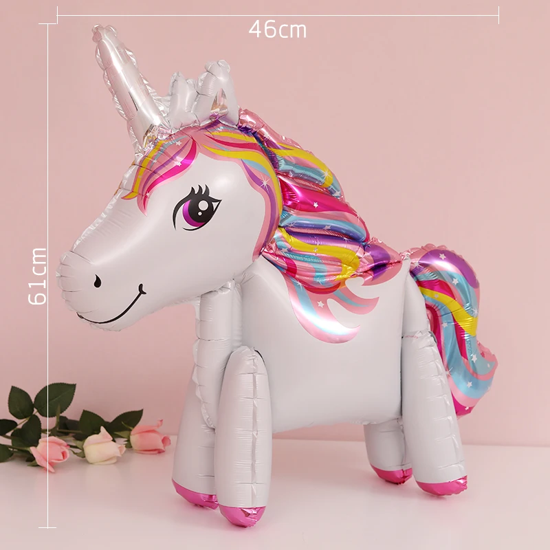 Baby Shower 3D тигантский носорог шар надувная Радужная шары &quotМорской конек&quot