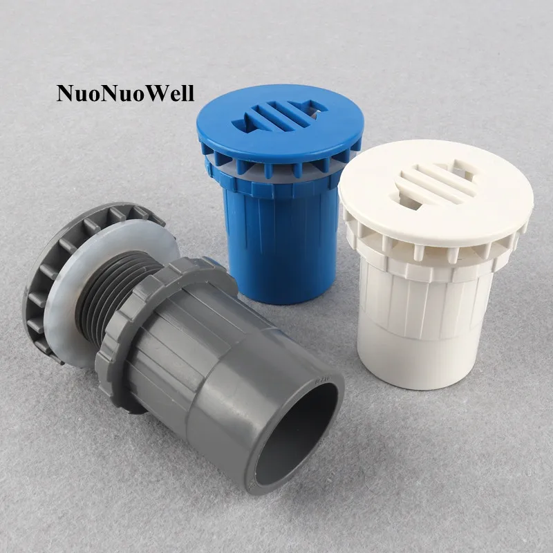 

1pc 40mm PVC Pipe Connectors HI-Quality Drainage Joints For Aquarium Fish Tank Aquatic Pet Adapter Water Tank Socket Tube Joint