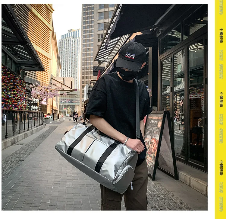 Уличная Водонепроницаемая нейлоновая сумка спортивная из искусственной кожи для мужчин и женщин, тренировочная фитнес-дорожная сумка, кожаная сумка для Йога-коврика с обувью для мужчин t