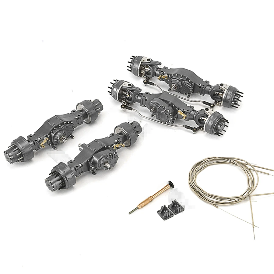 

Дифференциал для грузовиков и тракторов, 1/14 Rc, металлический приводной замок для Тамия, Скания R620 56323 MAN TGX 56325 Benzz 1851 3363 48