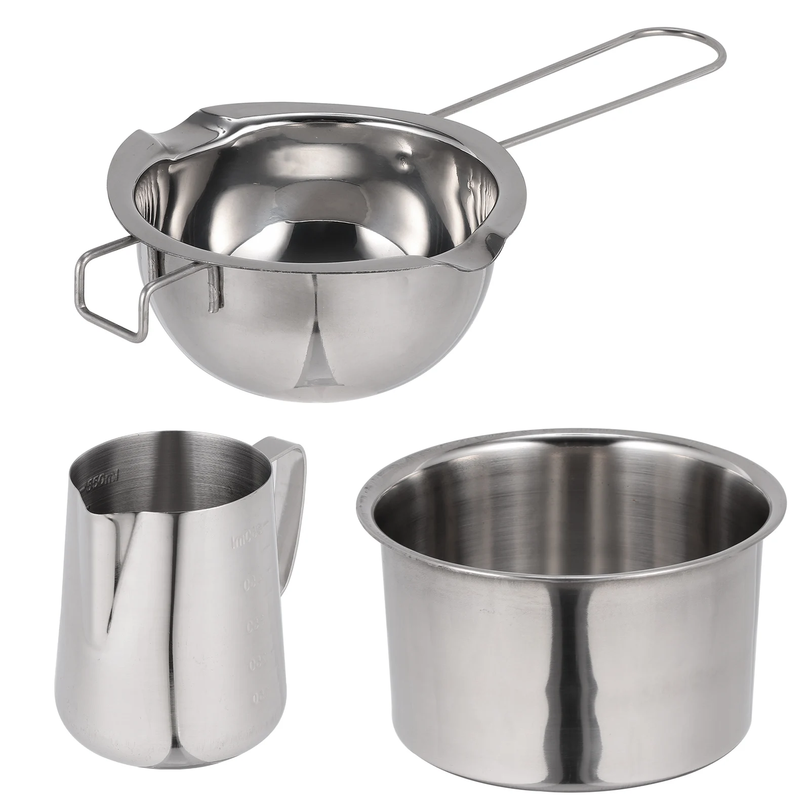 

Емкость для плавления воска, из нержавеющей стали, с длинной ручкой