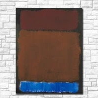 large size wall pictures for living room mark_rothko_wine_rust_blue_on_black painting canvas art home decor modern oil painting