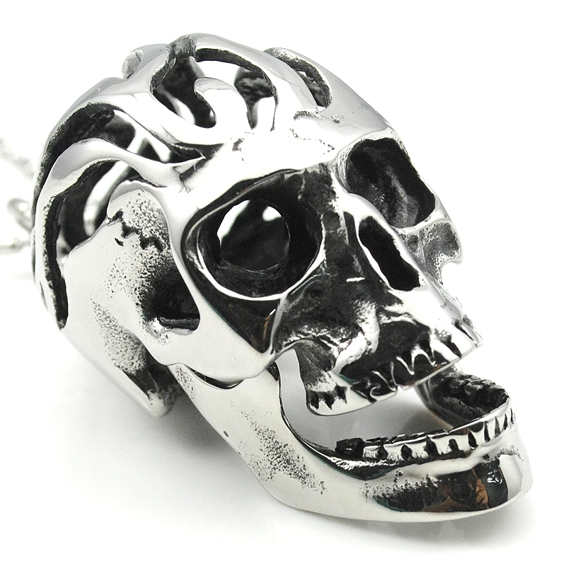 Ожерелье с подвеской в виде черепа из нержавеющей стали HP674|Ожерелья подвеской| |