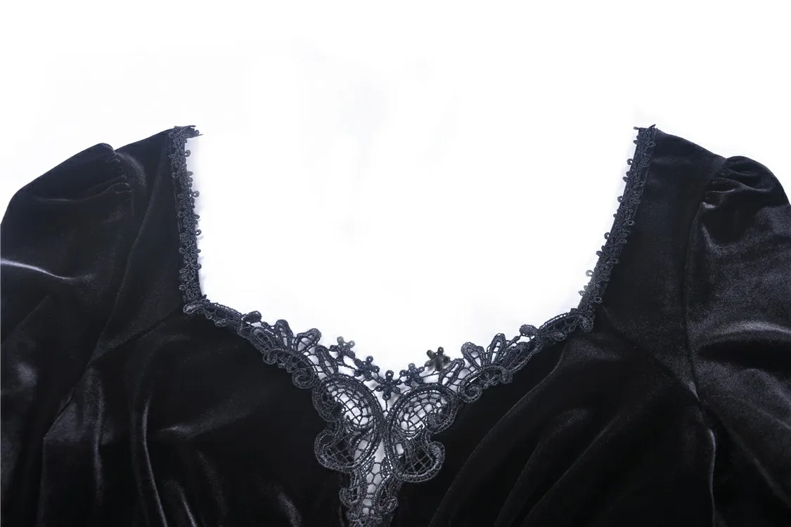 Darkinlove женские готические теплые бархатные футболки с открытыми плечами