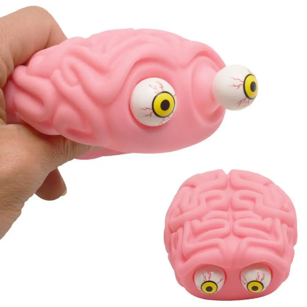 

Brain Squishy Eye Toys Mesh Ball Squeeze Toy Child Adult Hand To Knead Novelty Sensory Play Toys