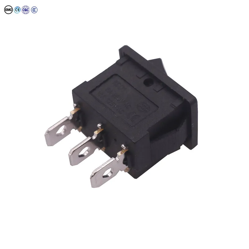 50 шт. 3Pin Switch20* 15*25 мм третий шестеренный черный кулисный переключатель 3 вилки переключатель 6A 250V 10A 125V AC электрические аксессуары переключатель