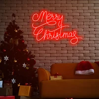 merry christmas neon sign customized light signs for holiday party