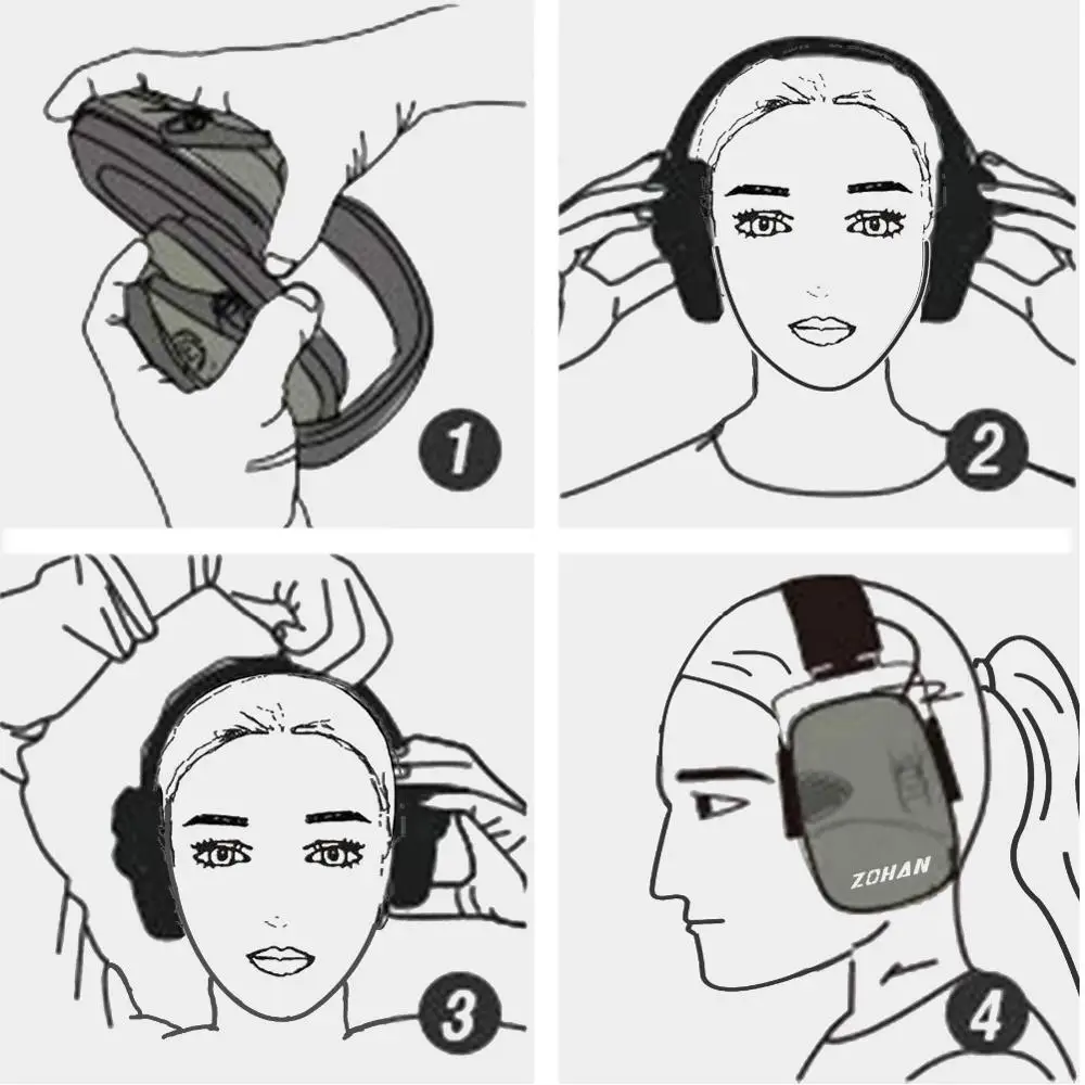 Shooting Earmuff Tactical Anti-noise Headphones Soft Sponge For Hunting Sport Canceling Electronic Earmuffs Ear Protection | Безопасность