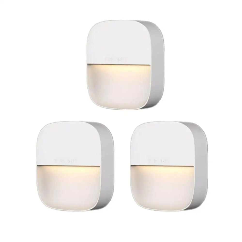 3 Pcs Xiaomi Yeelight ночник светодиодный индукционный свет со световым управлением светодиодный датчик спальни коридора инфракрасная Ночная лампа для детского подарка - Цвет: 3 Pcs