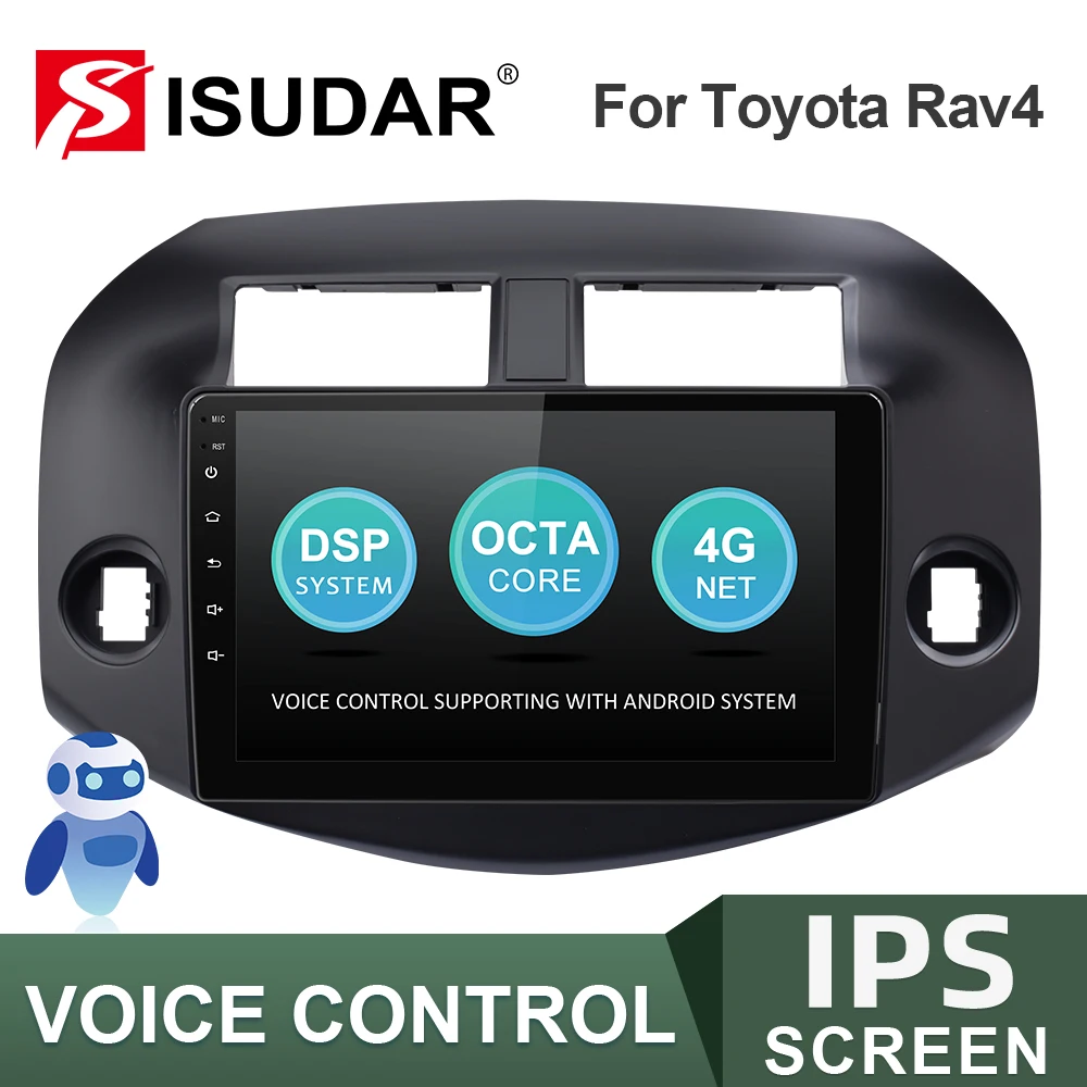 Автомобильный мультимедийный плеер ISUDAR V57S 2 Din Android для Toyota/RAV4 2007-2011 GPS радио IPS