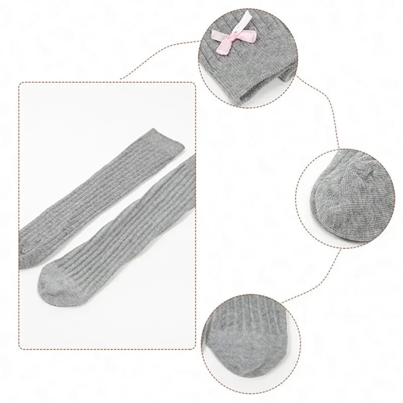 

Baby Girls Tights & Stockings Children Girls Cotton Solid Kids Bow Spring Autumn StockingBaby Girls Tights & Stockings