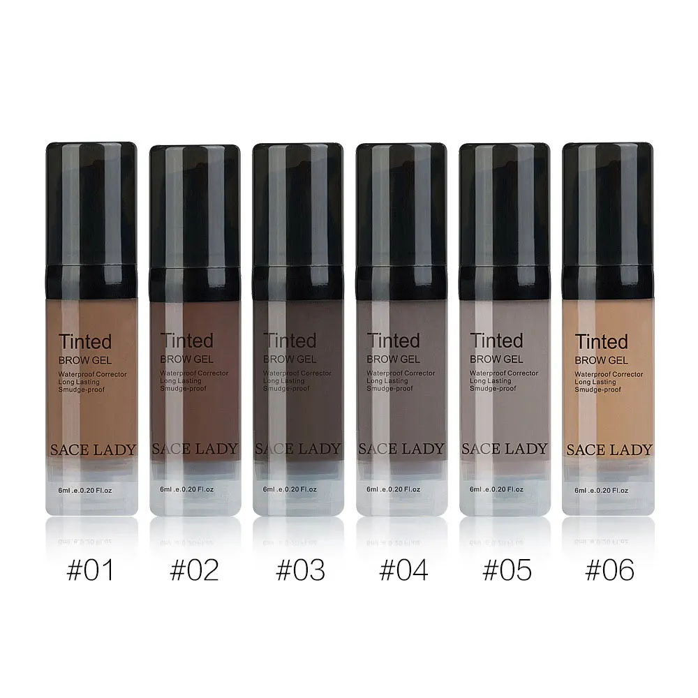 

6 Colors Liquid Eyebrow Cream Natural Longlasting Waterproof Sweatproof Eyebrows Enhancer Eyebrow Makeup