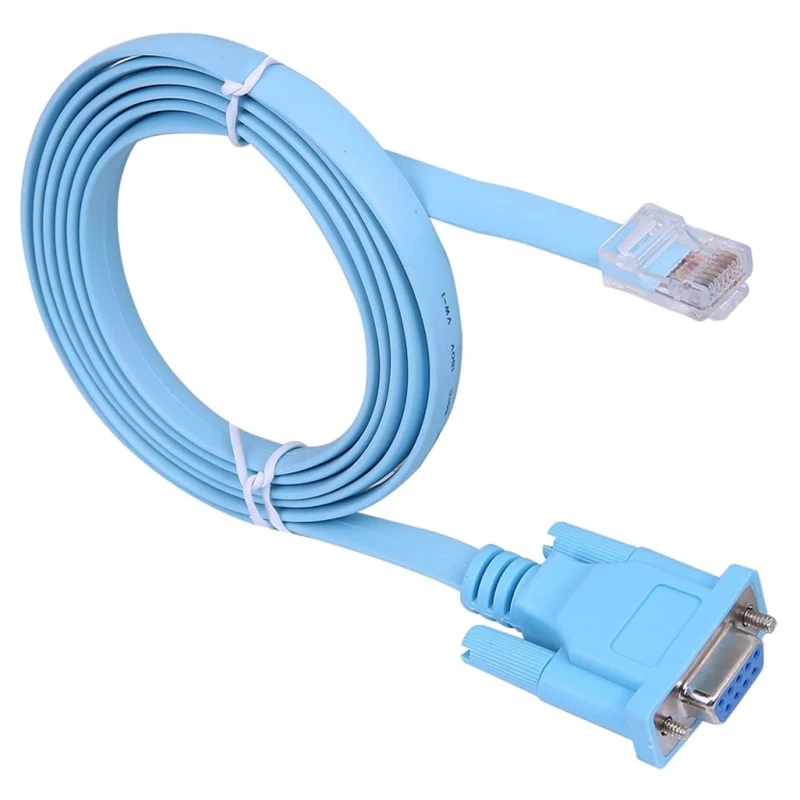 9 Pin DB9 COM Serial RS232 to RJ45 Cat5 Ethernet LAN Console Cable Switch Line For Routers | Компьютеры и офис