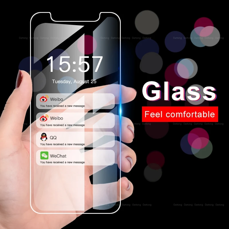 Защитная пленка для экрана iPhone X XR XS 11 Pro Max 7 8 5 4 s 5S SE противоударное стекло 6 6s Plus 11Pro
