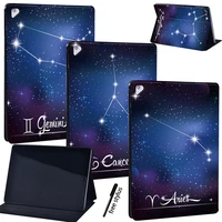 tablet case for ipad 9th 10 2 inch 2021 funda pu leather stand cover for ipad 9th generation star sign pattern protective shell