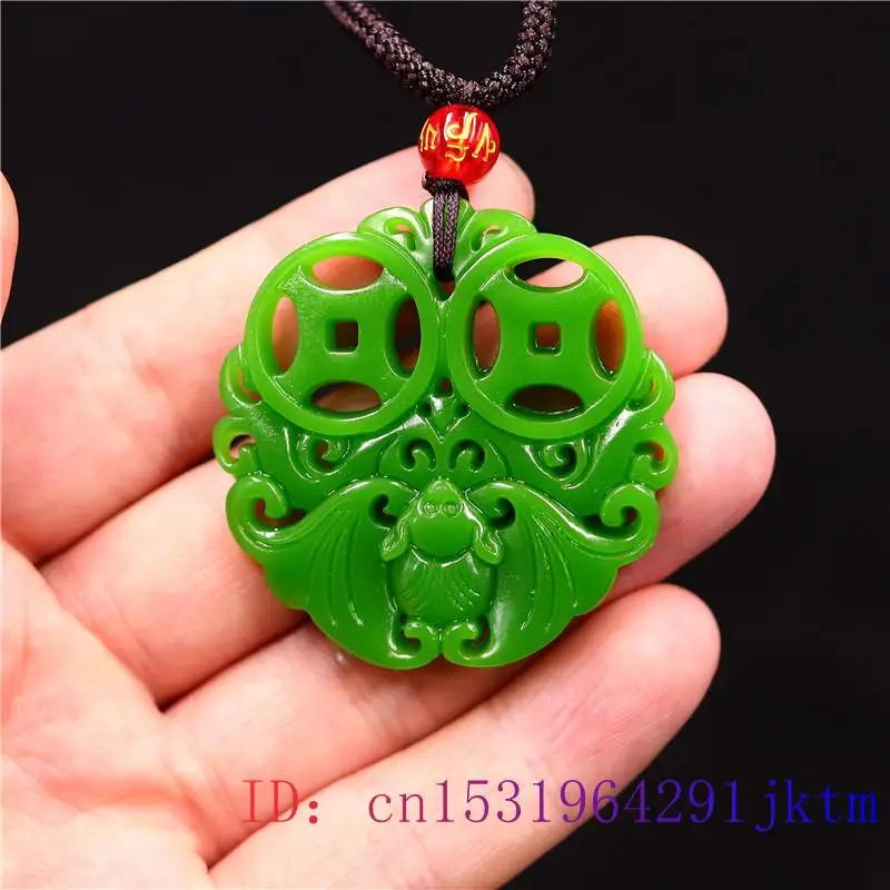 

Jade Bat Pendant Gifts Carved Jewelry Natural Necklace Amulet Jadeite Double sided Charm Chinese Fashion