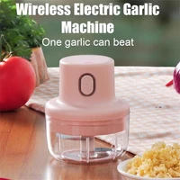 portable cordless electric garlic press mini meat grinder juicer fruit vegetable chopper mixer food processor kitchen tools