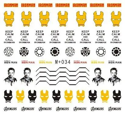 Классические Переводные стикеры marvel наклейки для ногтей доступны по очень