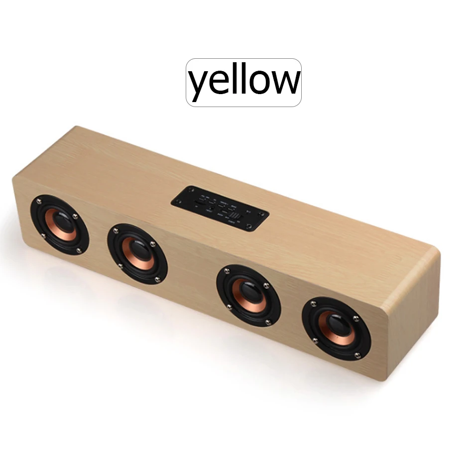 12 Вт Hifi динамики с Bluetooth беспроводной стерео сабвуфер Altavoz деревянный домашний