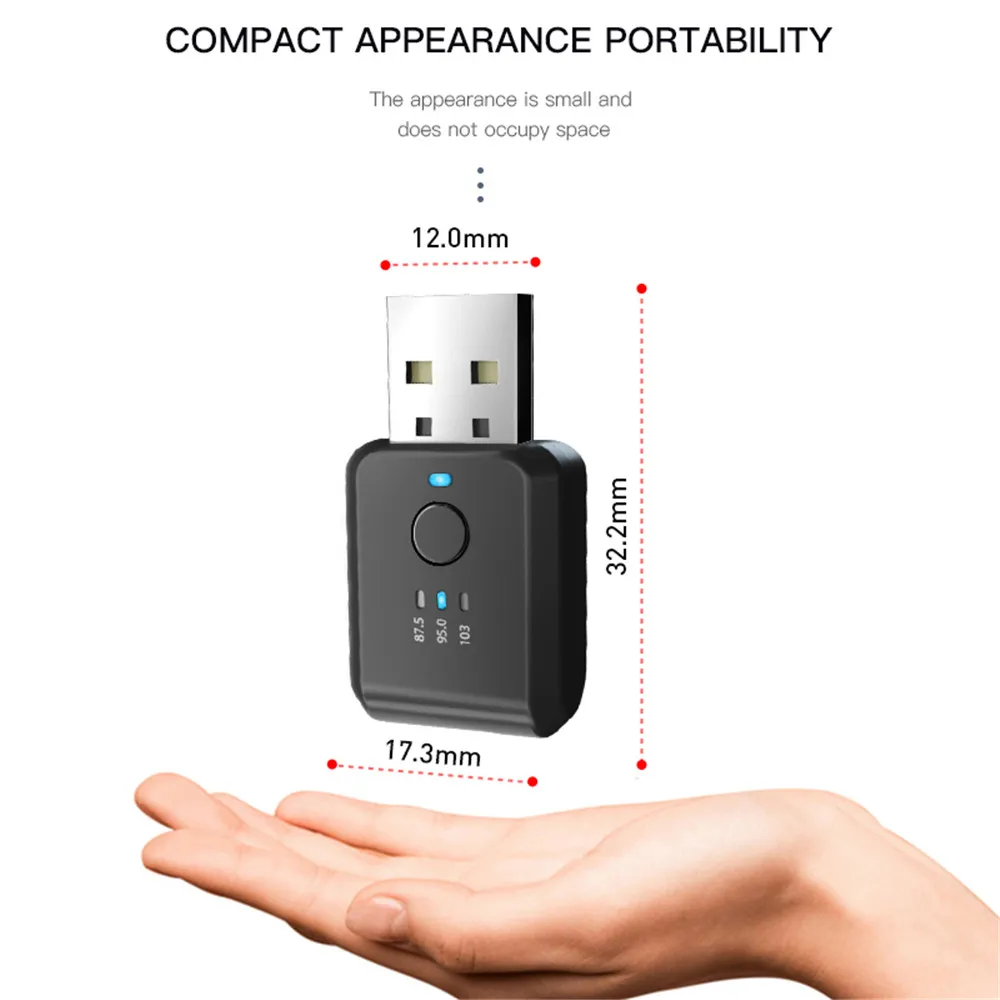 Car Bluetooth 5.1 FM01 Transmitter Receiver Handsfree Call Mini USB Power Car Kit Auto Wireless Audio For Car Fm Radio images - 6