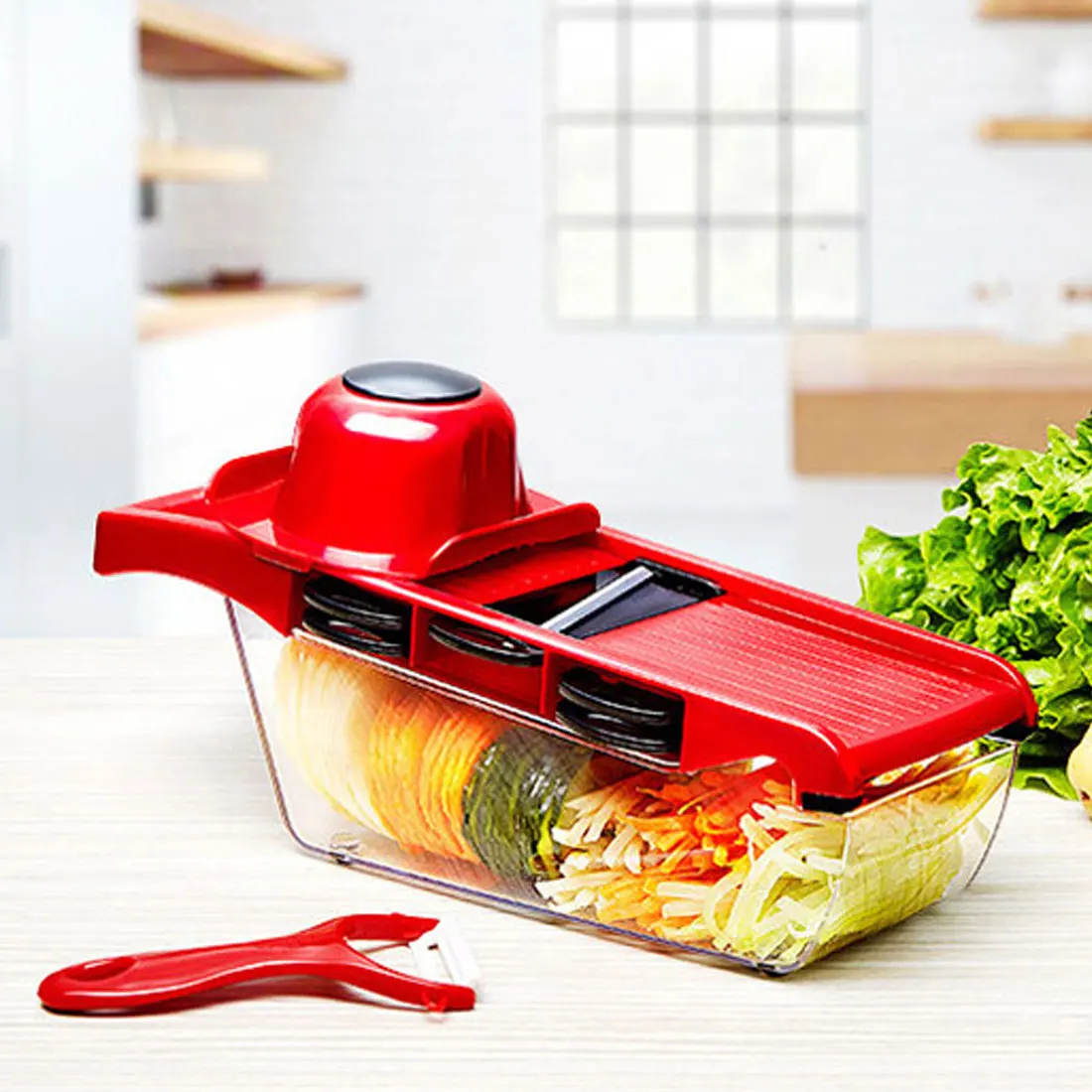 Кухня аксессуары многофункциональная стальное лезвие Картофелечистка