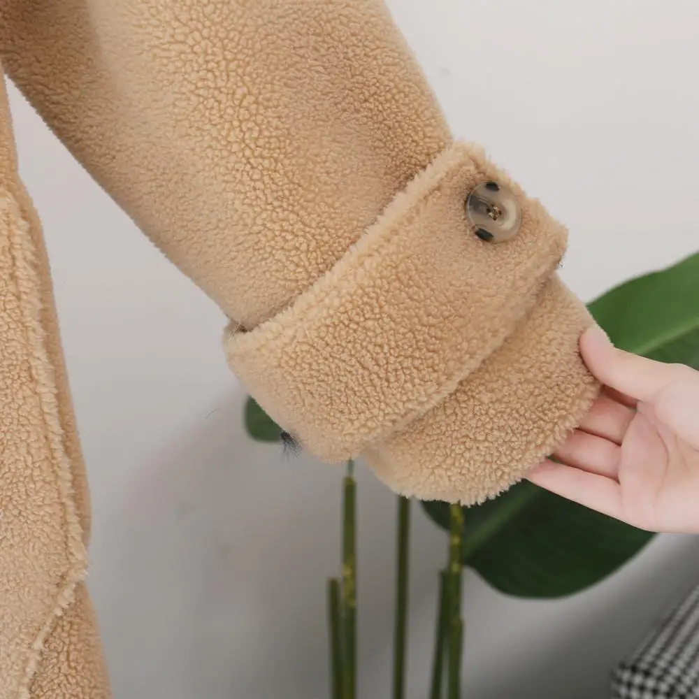 Женское Свободное пальто из искусственного меха осенне-зимнее элегантное мягкое