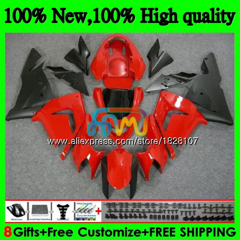 

Body For KAWASAKI ZX 1000 CC ZX 10 R ZX-10R Red black 04 05 15BS.23 ZX1000CC 1000CC ZX 10R ZX10R 04 05 2004 2005 Fairing kit new