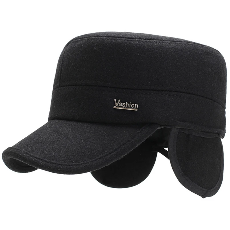 Новинка 2021 зимняя шапка мужская на плоской подошве зимние военные шапки плотная