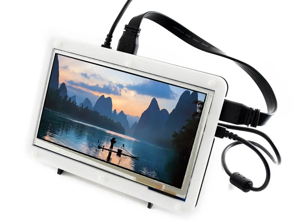 Waveshare 7 дюймовый HDMI LCD (B) с двухцветным чехлом 800*480 емкостный сенсорный экран для