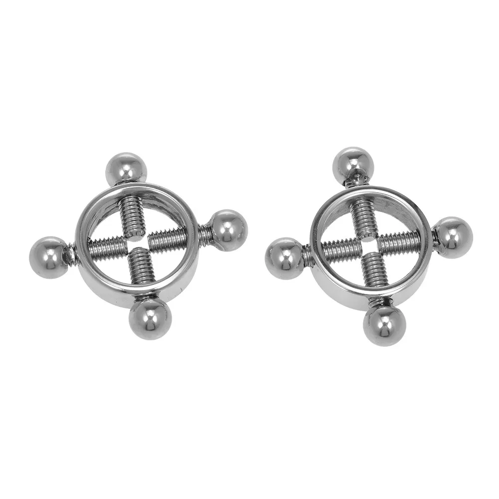 1 пара женской Нержавеющая сталь зажимы для сосков Секс груди и статьи изделия
