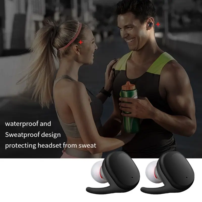 

1 Pair Wireless Bluetooth Earphone In-Ear Stereo Magnetic Headphone Sport Headset Touch Control Portable Charging Box Earbud Ear