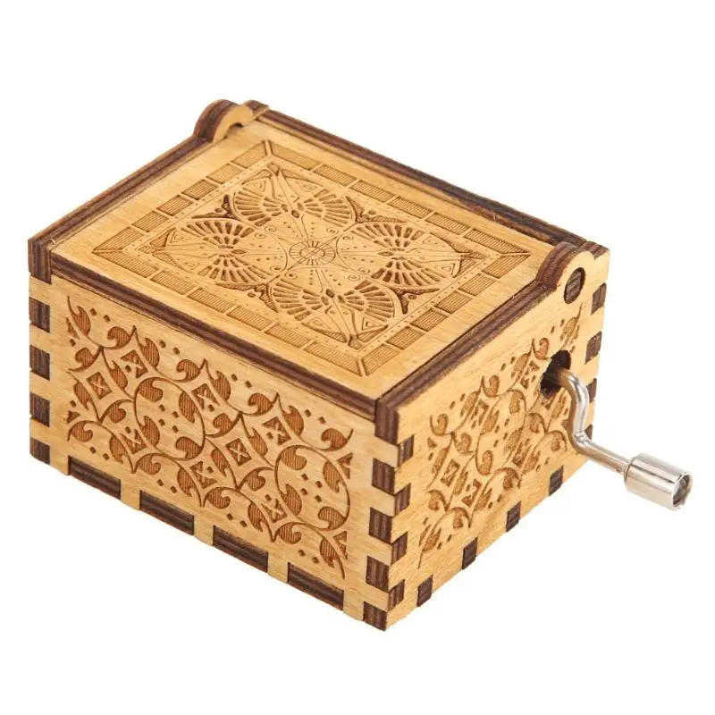 Ретро винтажная деревянная музыкальная шкатулка ручной работы для дома