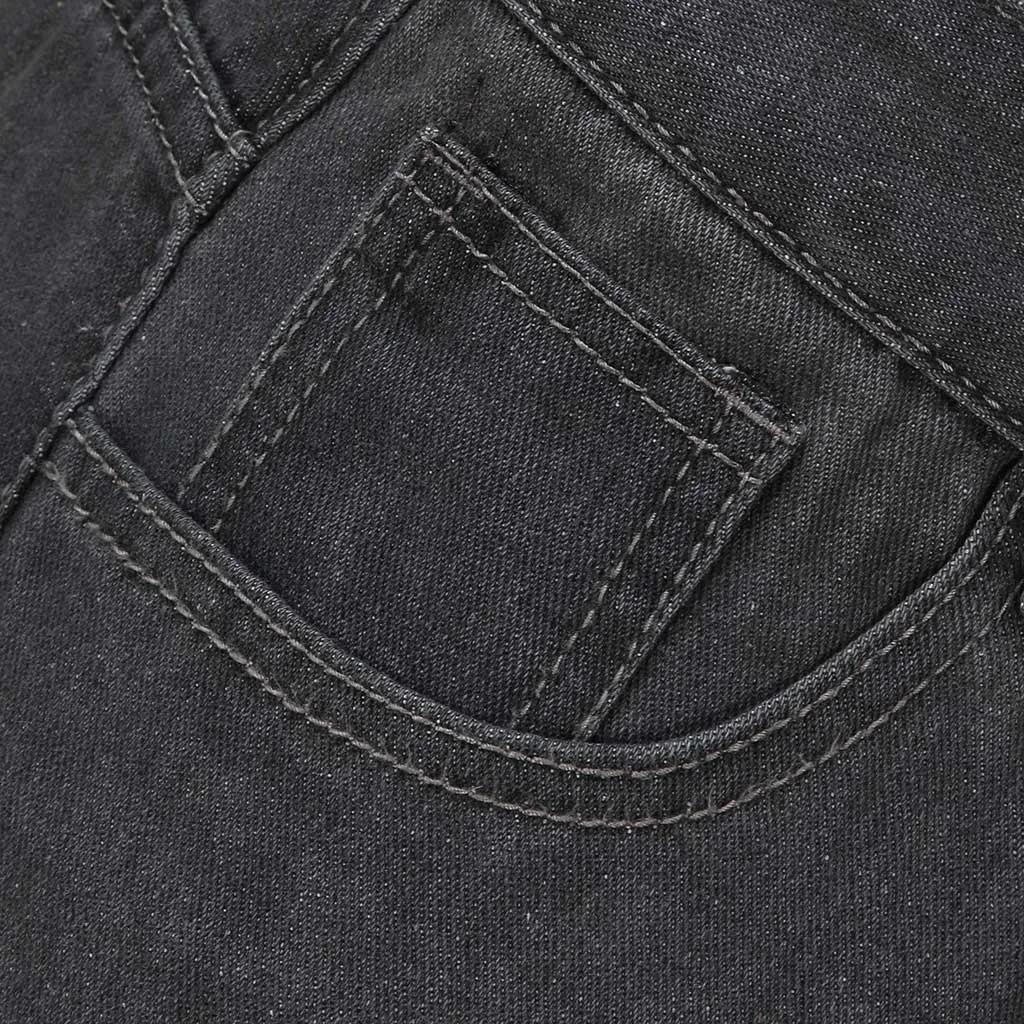 Мужские серые джинсы Узкие рваные Стрейчевые зауженные брюки в стиле хоп-хоп с