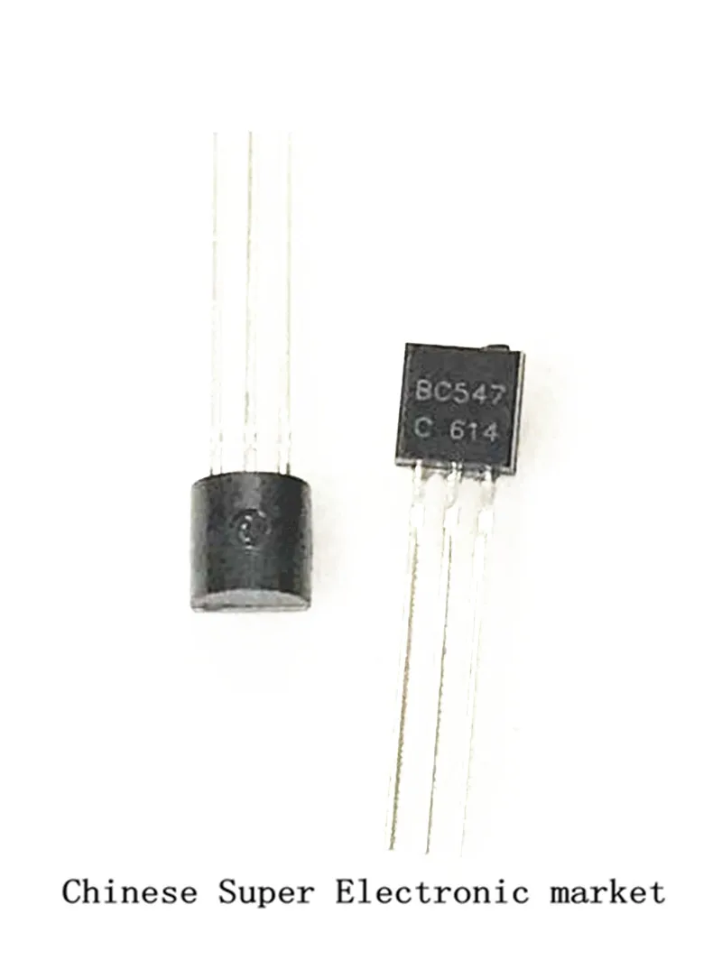 ТРАНЗИСТОР BC547C BC547 0 1a/45V NPN транзистор TO 92 100 шт.|npn silicon transistor|bc547npn bipolar transistor |