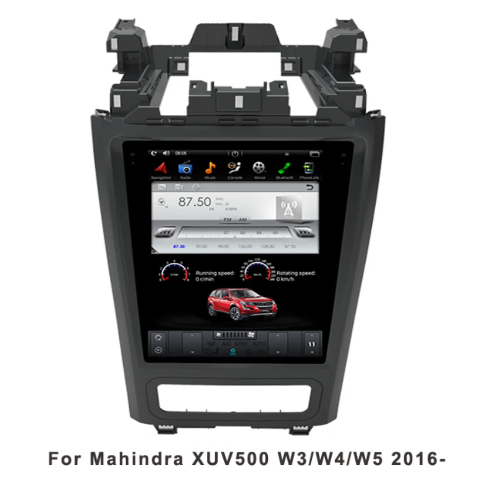 

Android Car GPS Navigation Tesla Style For Mahindra XUV500 W3/W4/W5 2016- Auto Radio Stereo Multimedia Player