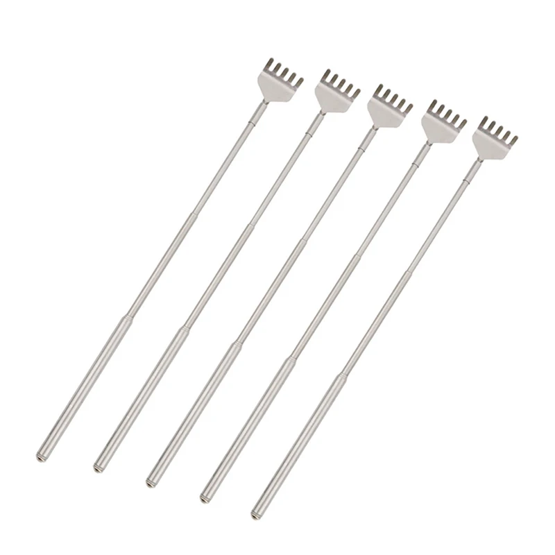 Телескопическая чесалка для спины из нержавеющей стали 1 шт. инструмент массажа