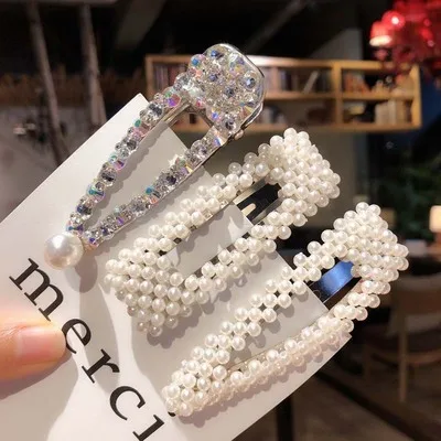 3PC-24 Ins1Set/PC модная жемчужная заколка для волос, заколки для волос для женщин, милые стильные заколки для волос, сплав, BB, заколка для волос, аксессуары для волос для девушек и женщин - Цвет: 3PC-24