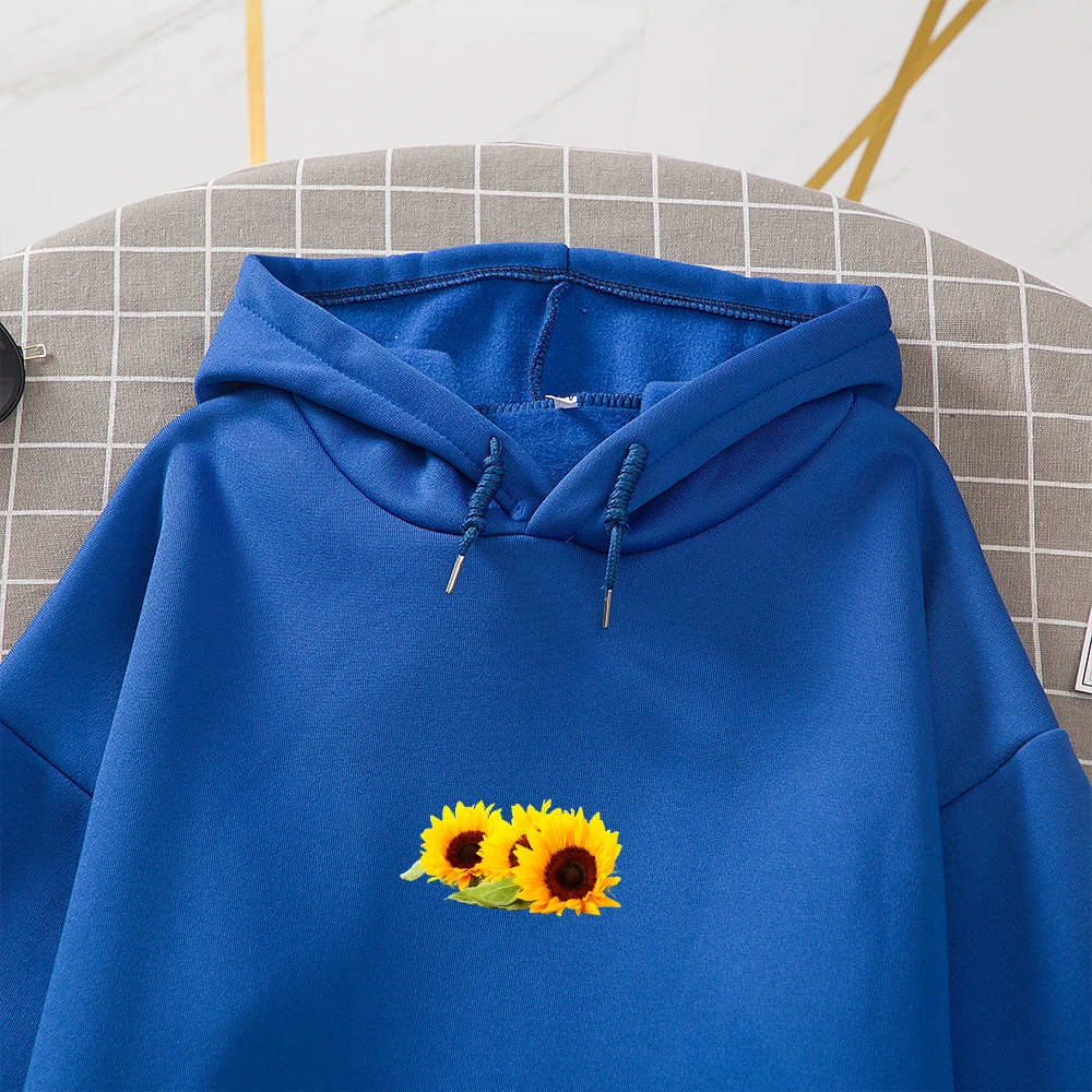 Flower Hoodie Aesthetic Clothes Oversized Hoodie Womens Sweetshirt Ulzzang Graphic Hoodies Sport Jumper Hoody Women Large Size