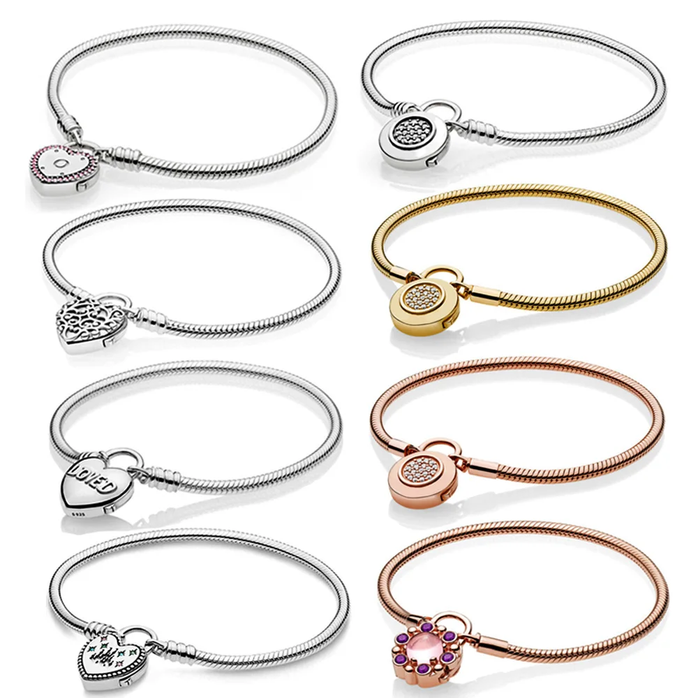 

1 PDB SL high quality 925 sterling silver series fashion charm DIY bracelet suitable for bead charm female bracelet jewelry gift