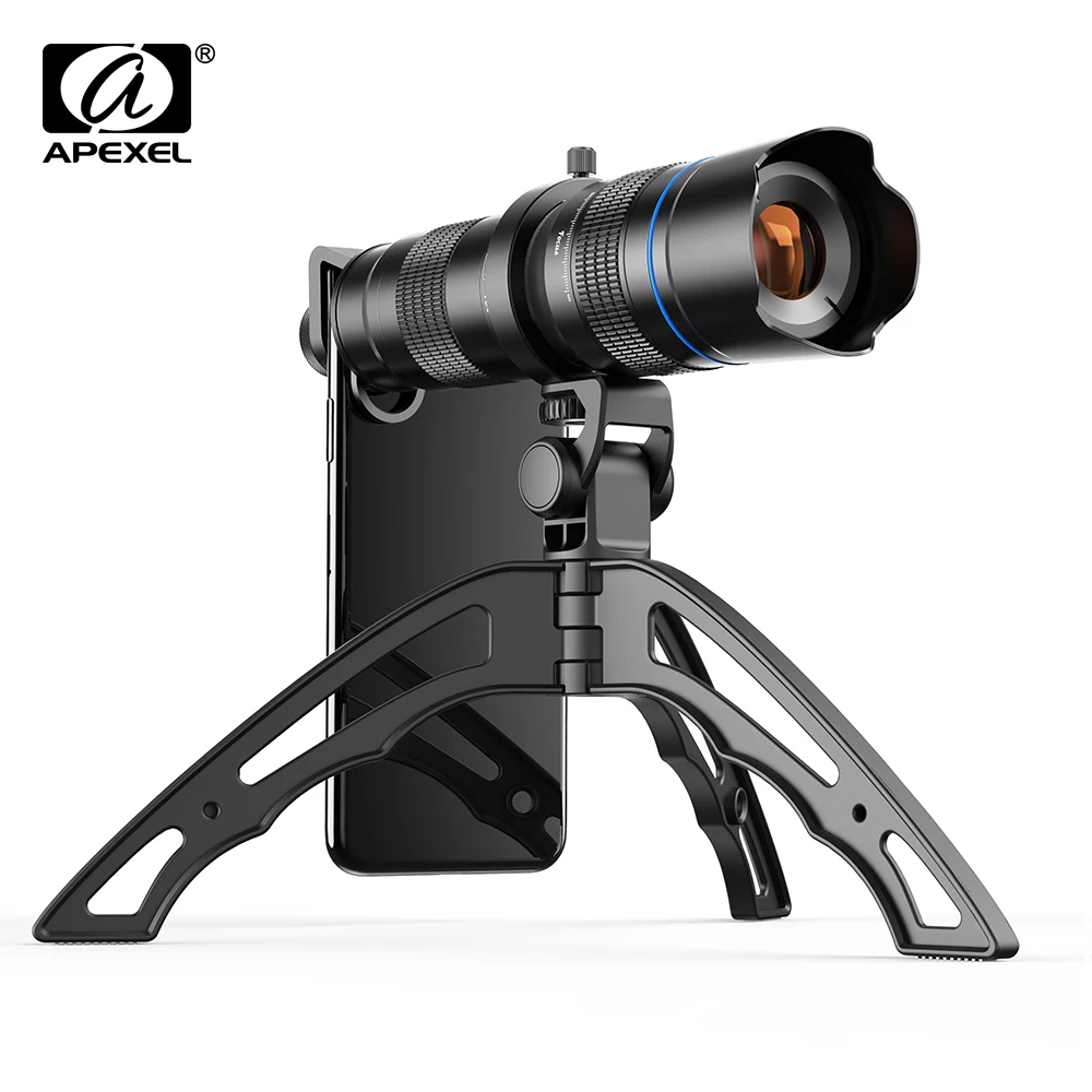 Металлический телескоп APEXEL HD 20-40x с зумом телеобъектив Монокуляр объектив камеры