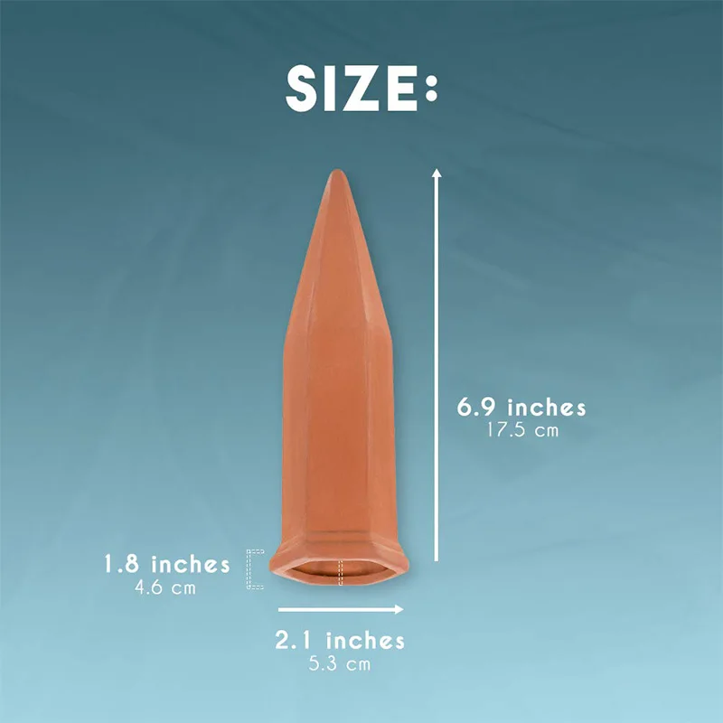 Self Watering Spikes - 6-Pack Terracotta Plant Stakes Automatic Slow Release Water Drippers for Indoor Outdoor Garden | Дом и сад